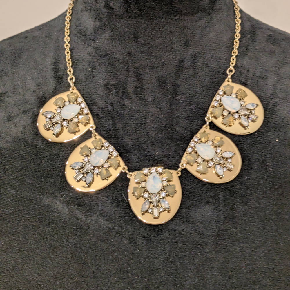 LOFT Gold and Silver Floral Necklace